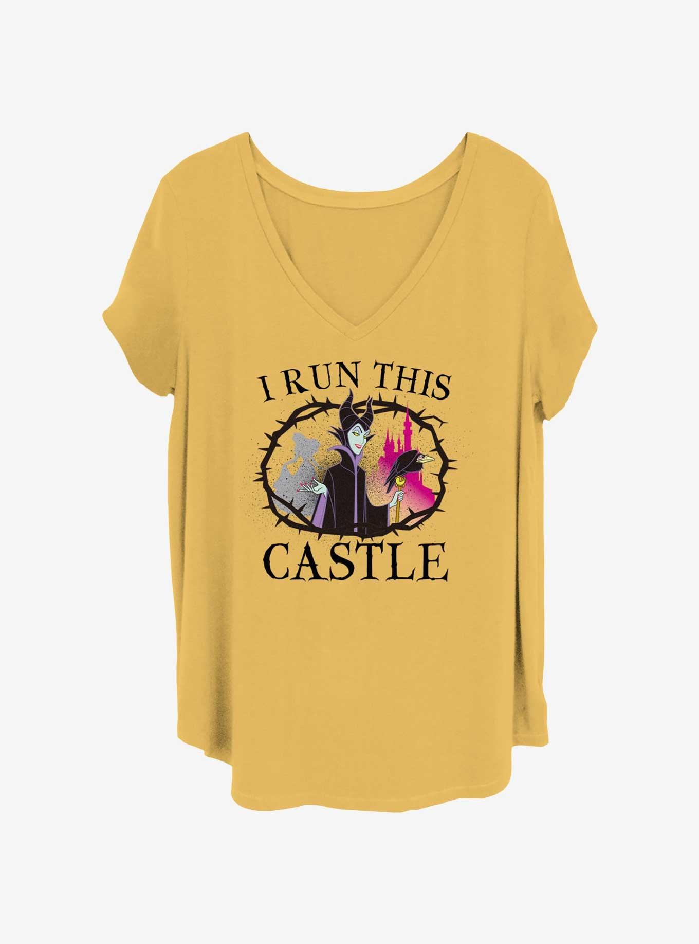 Disney Sleeping Beauty Maleficent I Run This Castle Womens T-Shirt Plus Size