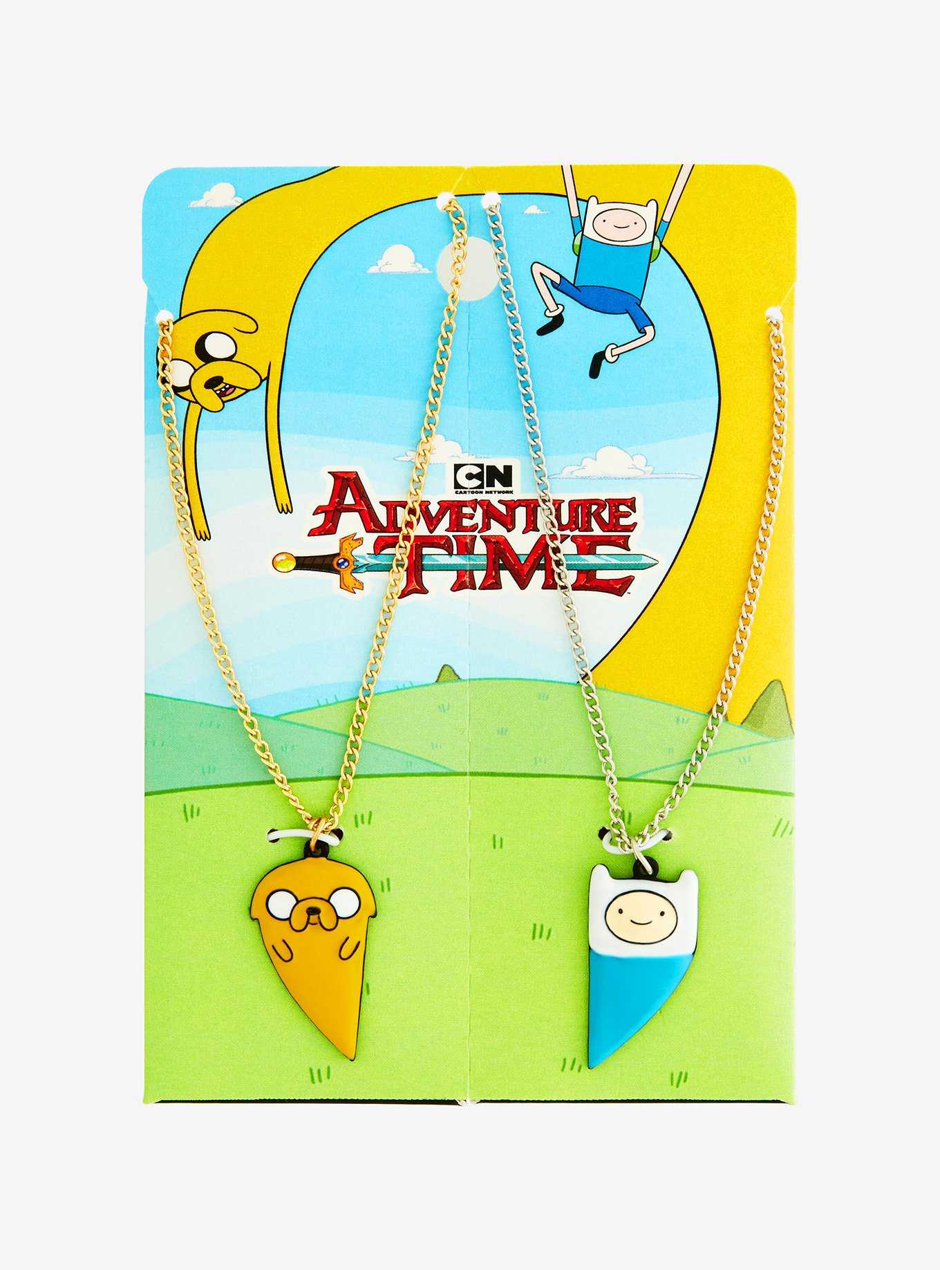 Adventure Time Finn & Jake Best Friend Necklace Set, , hi-res