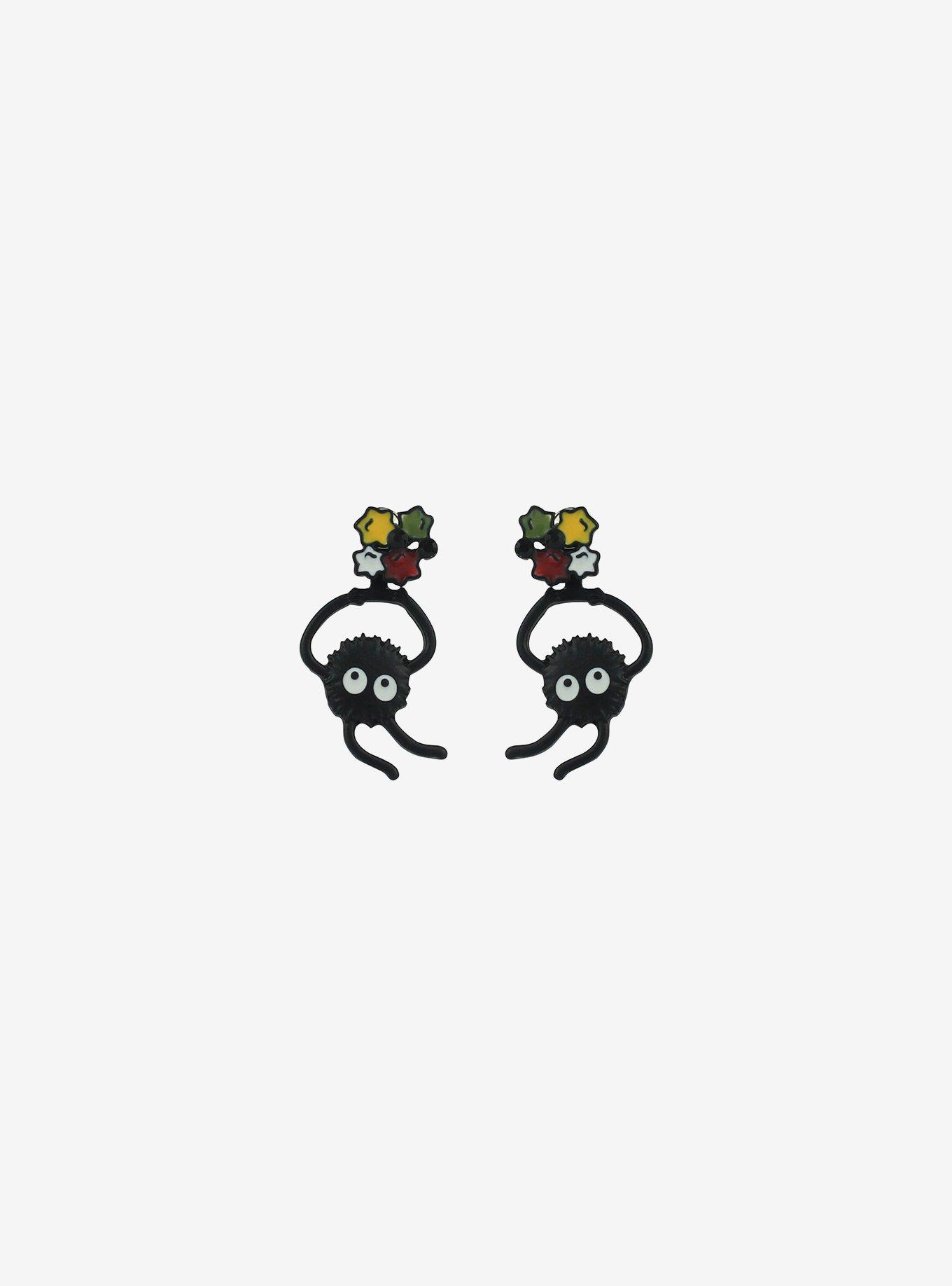 Studio Ghibli Spirited Away Soot Sprite Front/Back Earrings