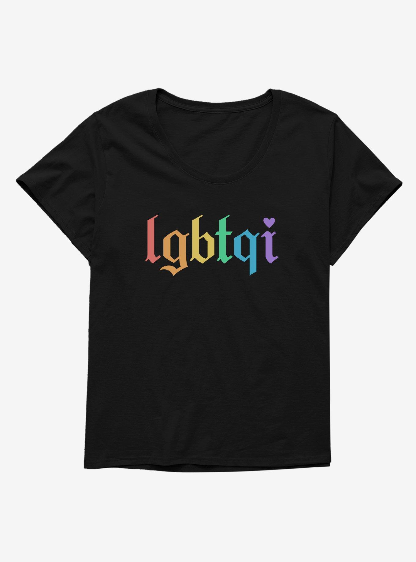 Pride LGBTQI Rainbow Girls T-Shirt Plus