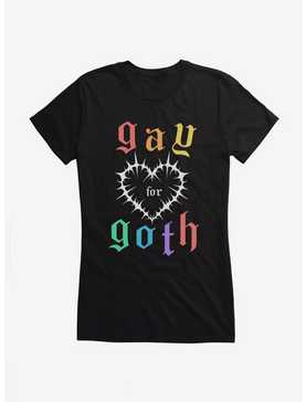 Pride Gay For Goth Girls T-Shirt, , hi-res