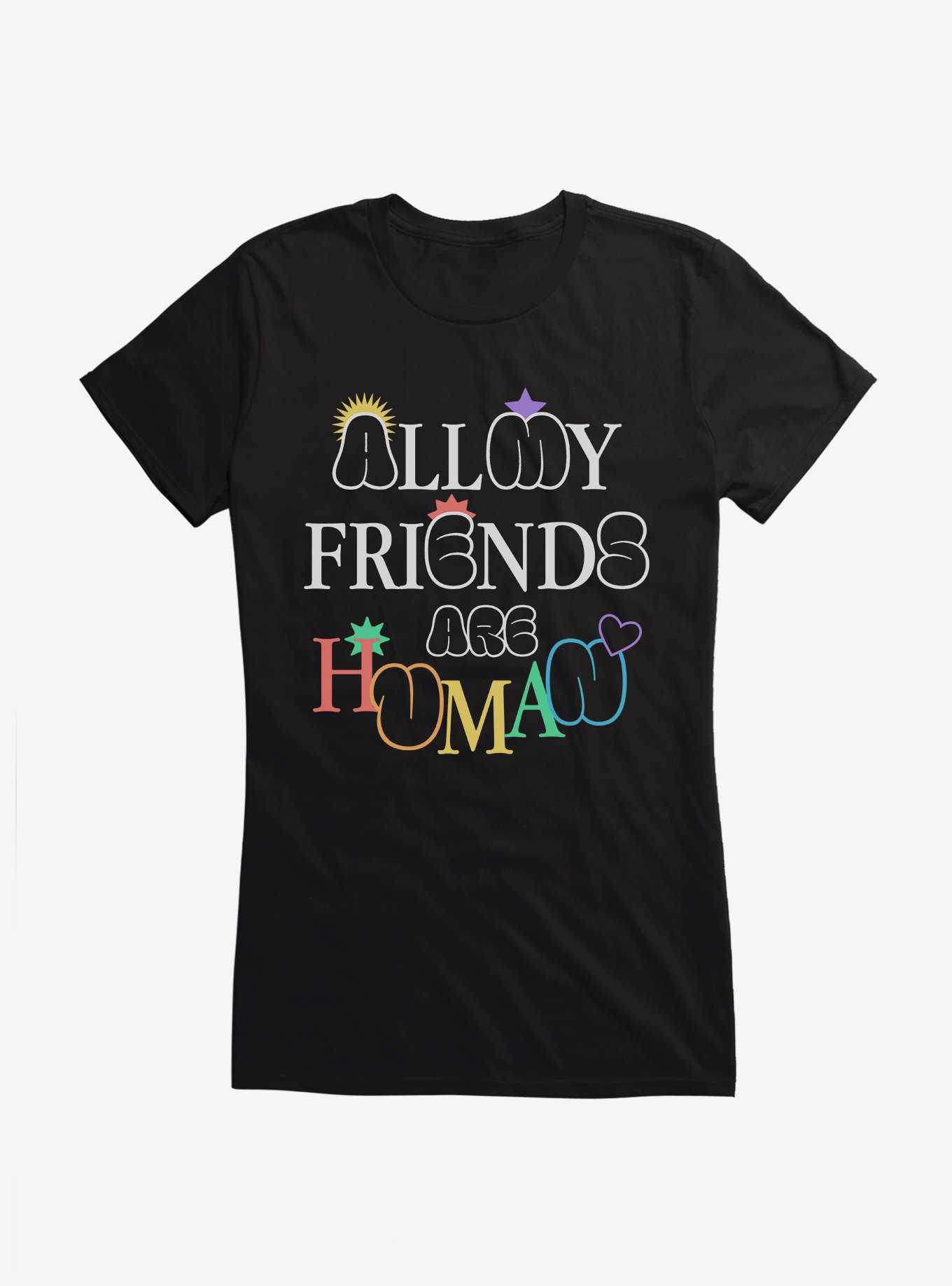 Pride All My Friends Are Human Girls T-Shirt, , hi-res