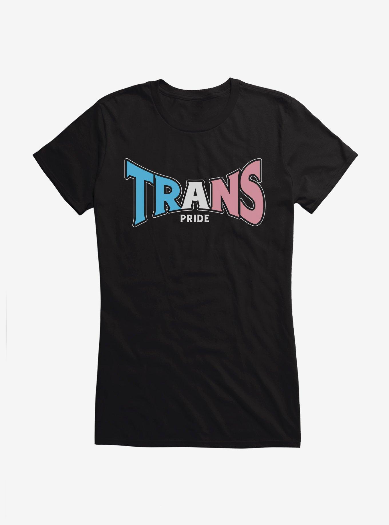 Pride Trans Pride Girls T-Shirt, BLACK, hi-res