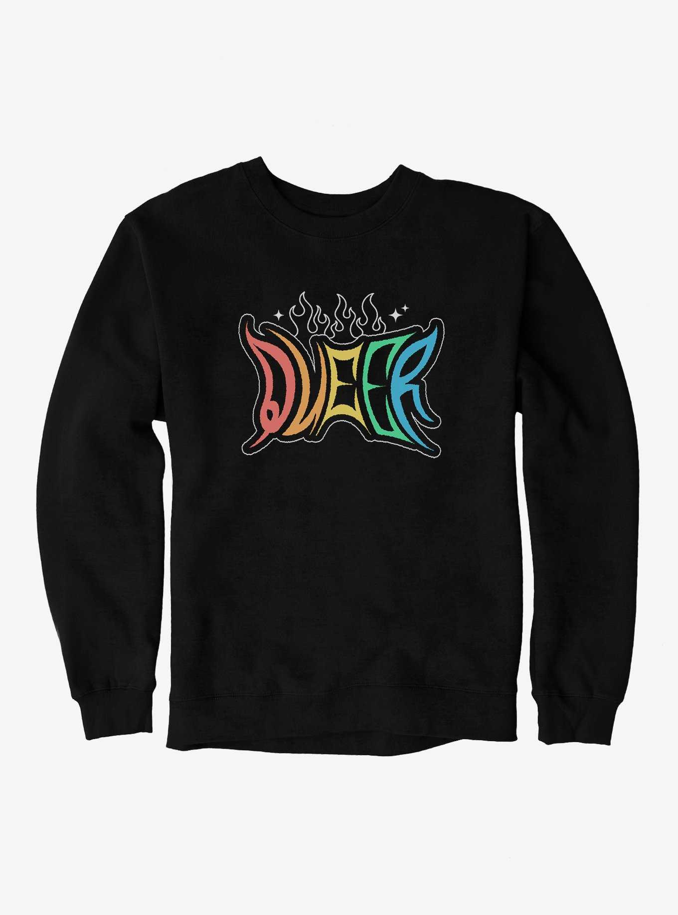 Pride Queer Flames Sweatshirt, , hi-res
