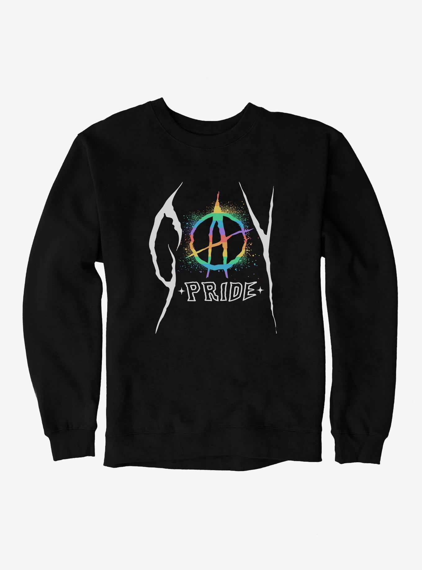 Pride Anarchy Pride Sweatshirt, BLACK, hi-res