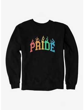 Pride Collegiate Pride Flames Sweatshirt, , hi-res