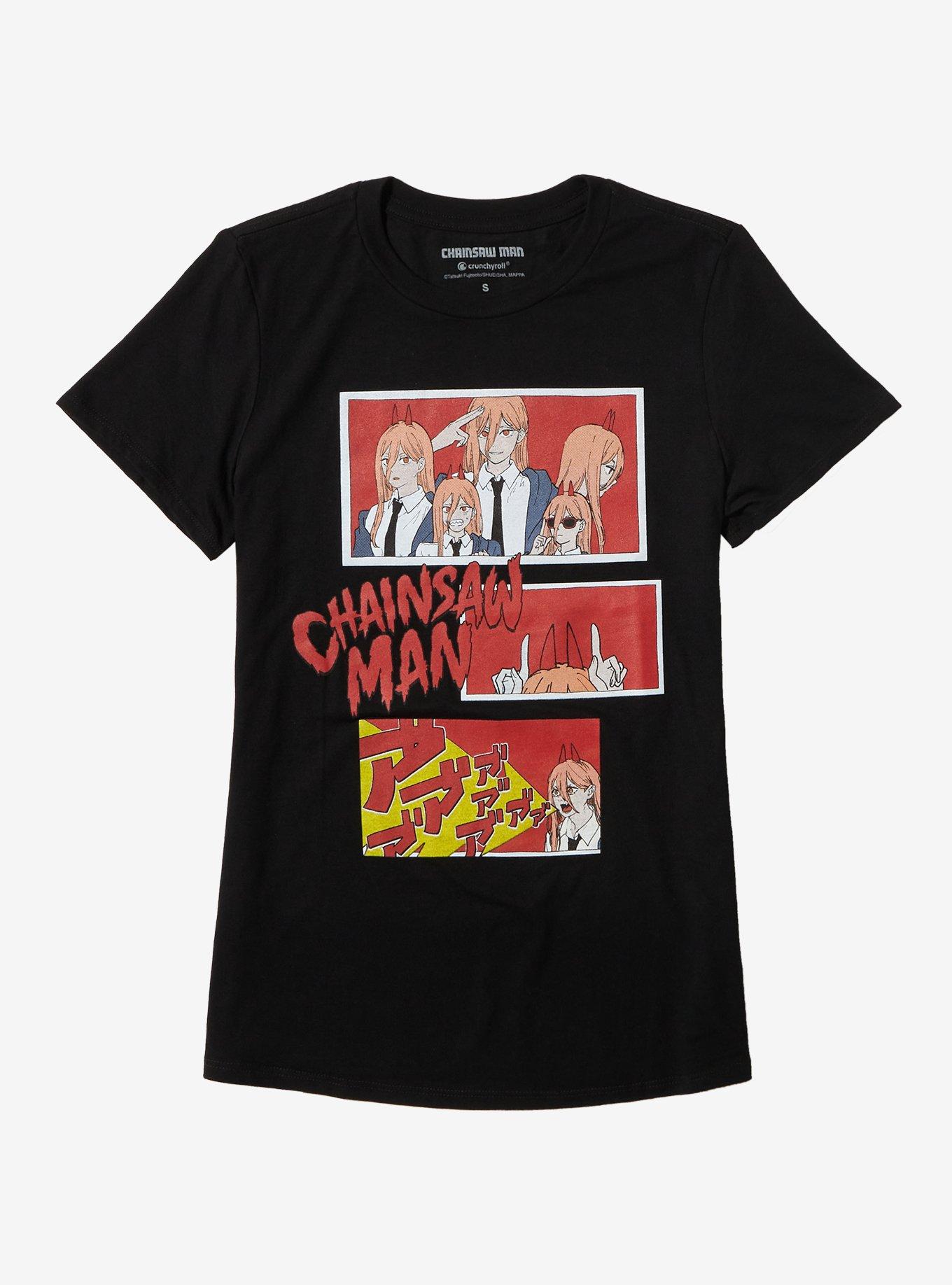 Chainsaw Man Power Outro Girls T-Shirt, MULTI, hi-res