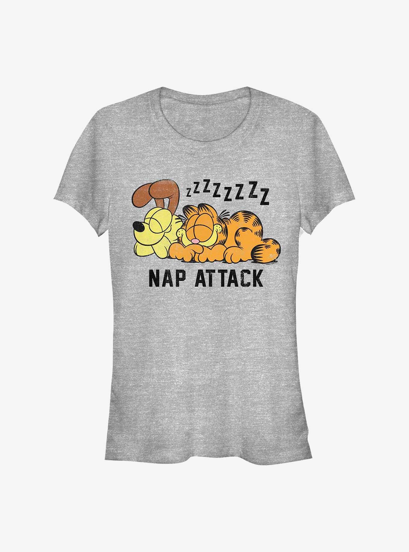 Garfield and Odie Nap Attack Girls T-Shirt, ATH HTR, hi-res