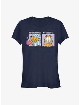 Garfield Before and After Coffee Girls T-Shirt, , hi-res