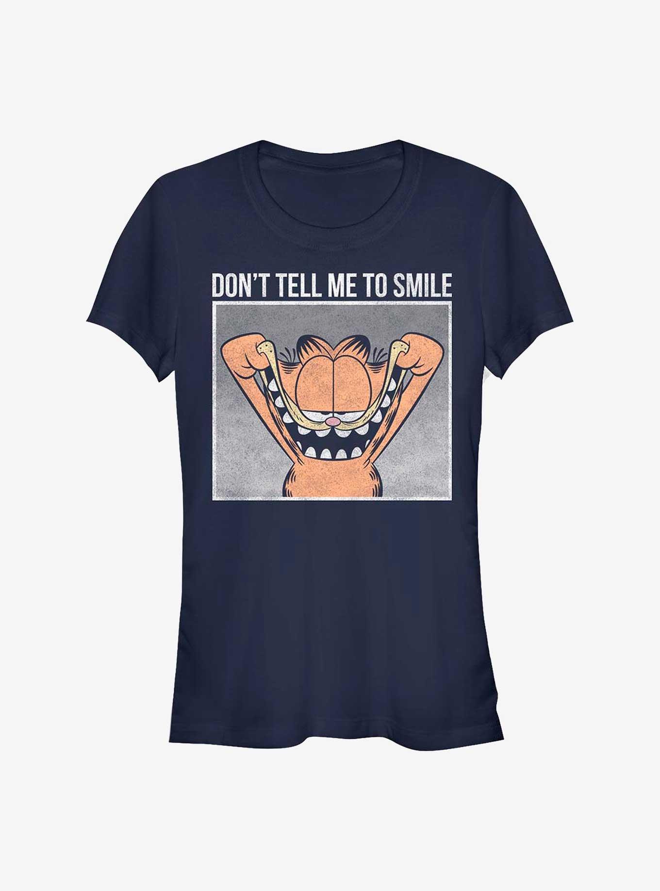 Garfield Don't Tell Me To Smile Girls T-Shirt, , hi-res