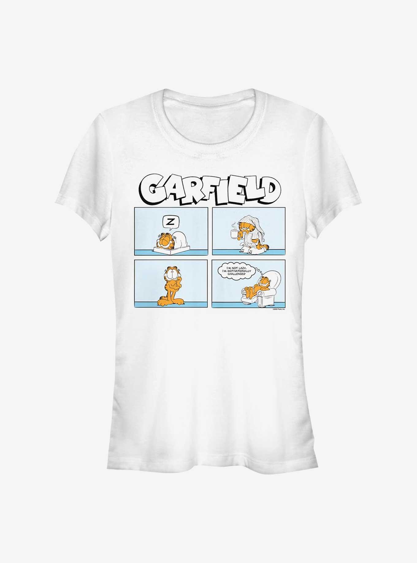 Garfield Not Lazy Comic Girls T-Shirt