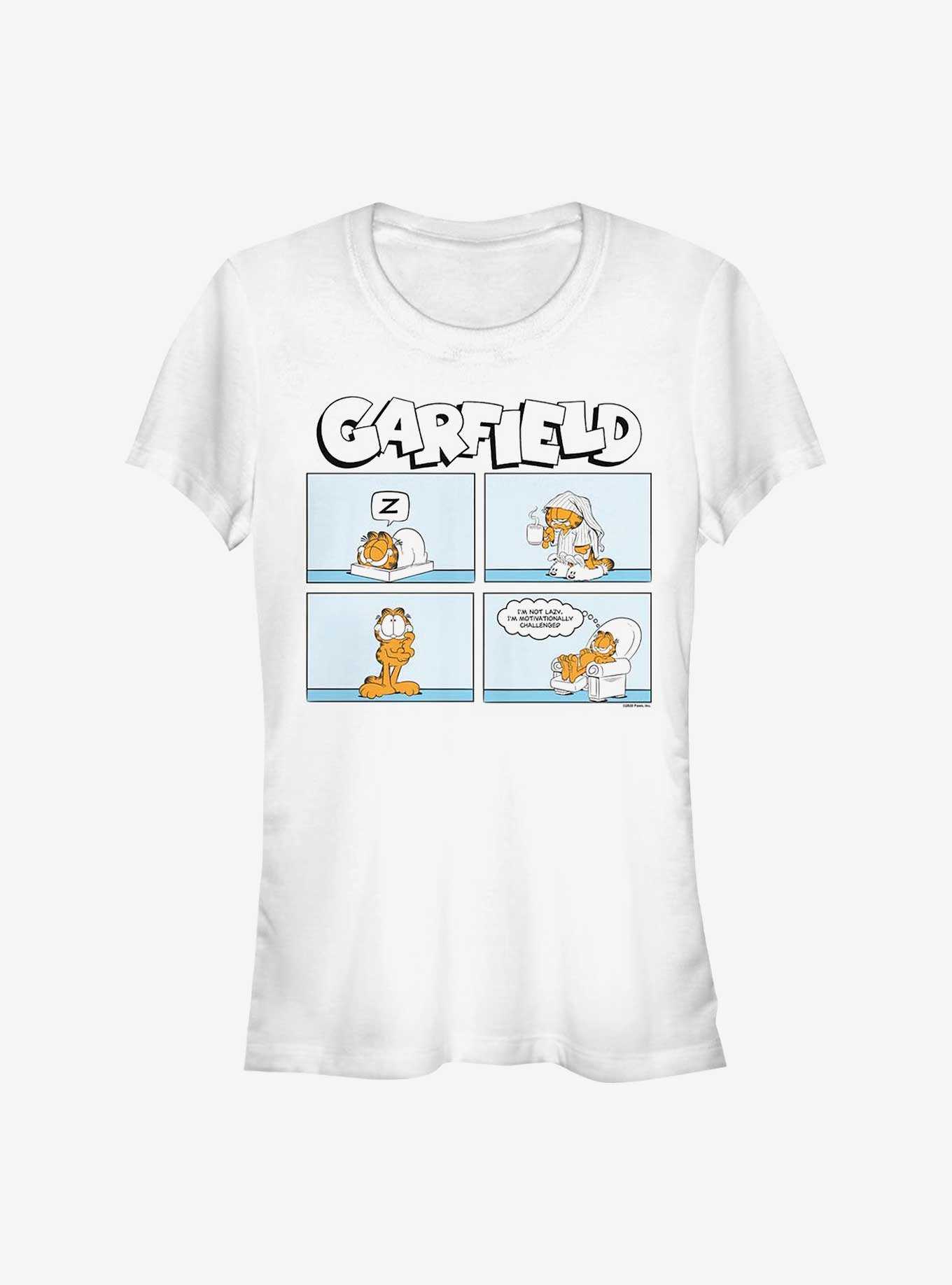 Garfield Not Lazy Comic Girls T-Shirt, , hi-res