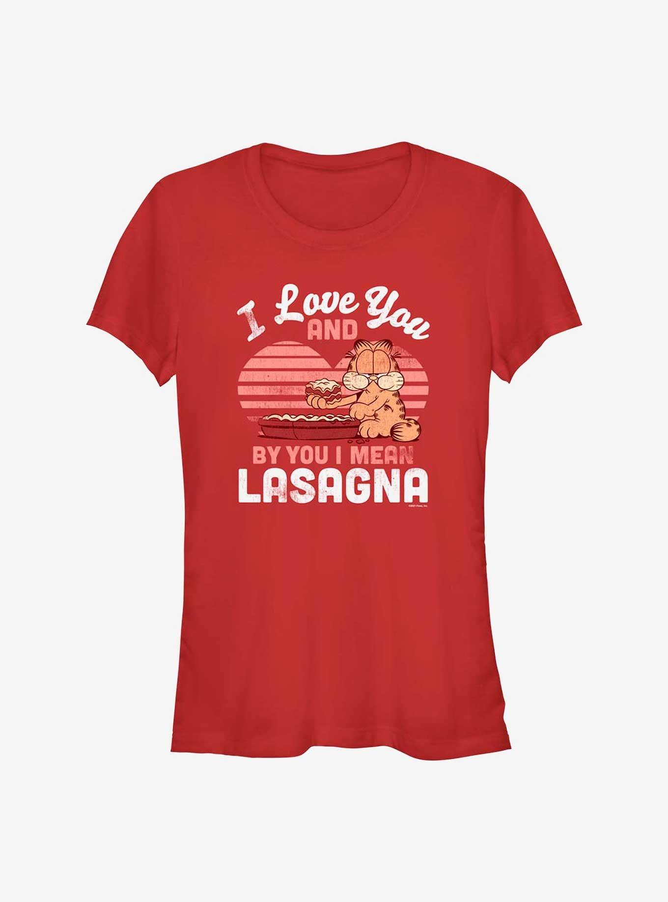 Garfield I Love You Lasagna Girls T-Shirt, , hi-res