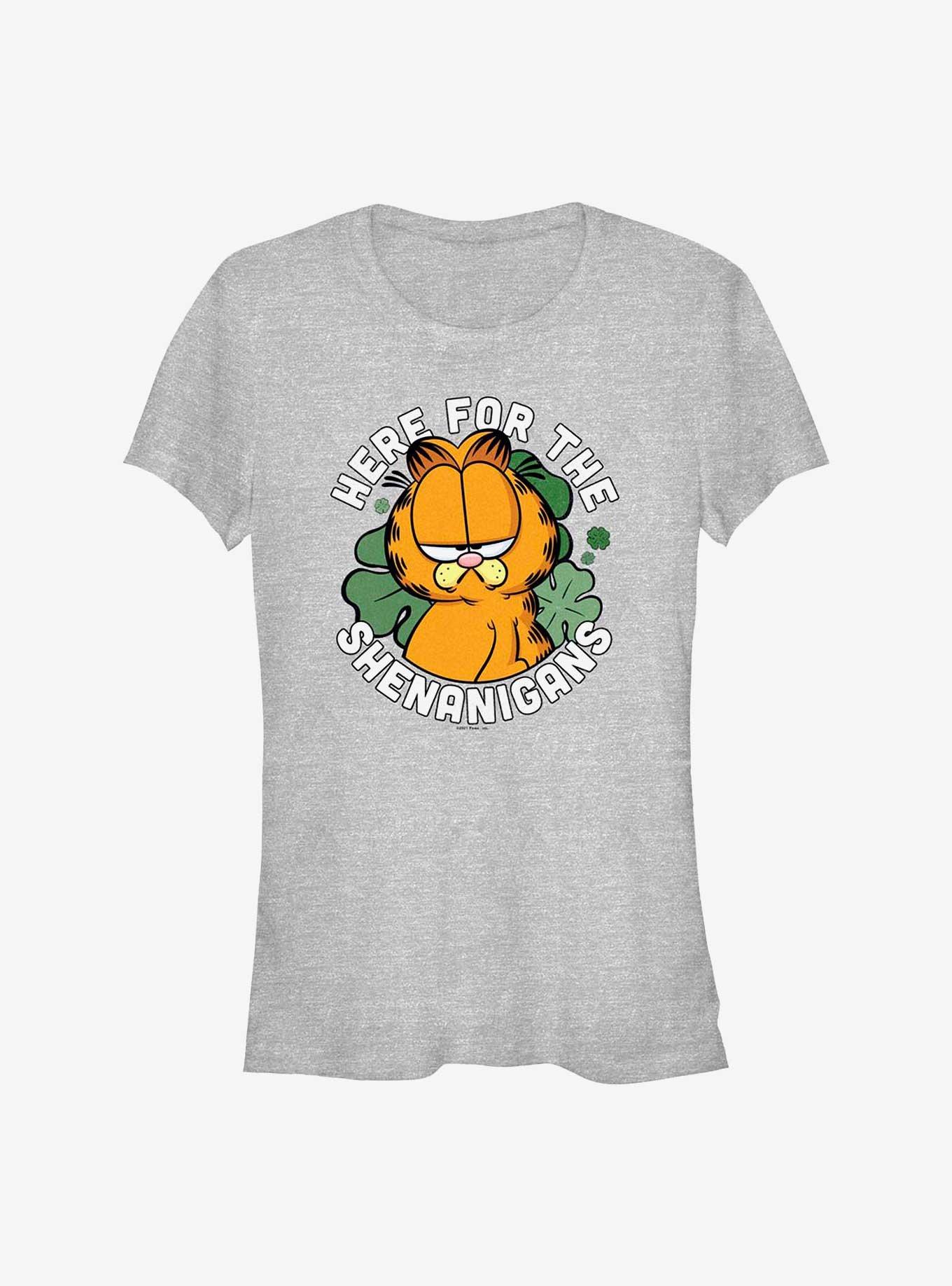 Garfield Cat Shenanigans Girls T-Shirt, ATH HTR, hi-res
