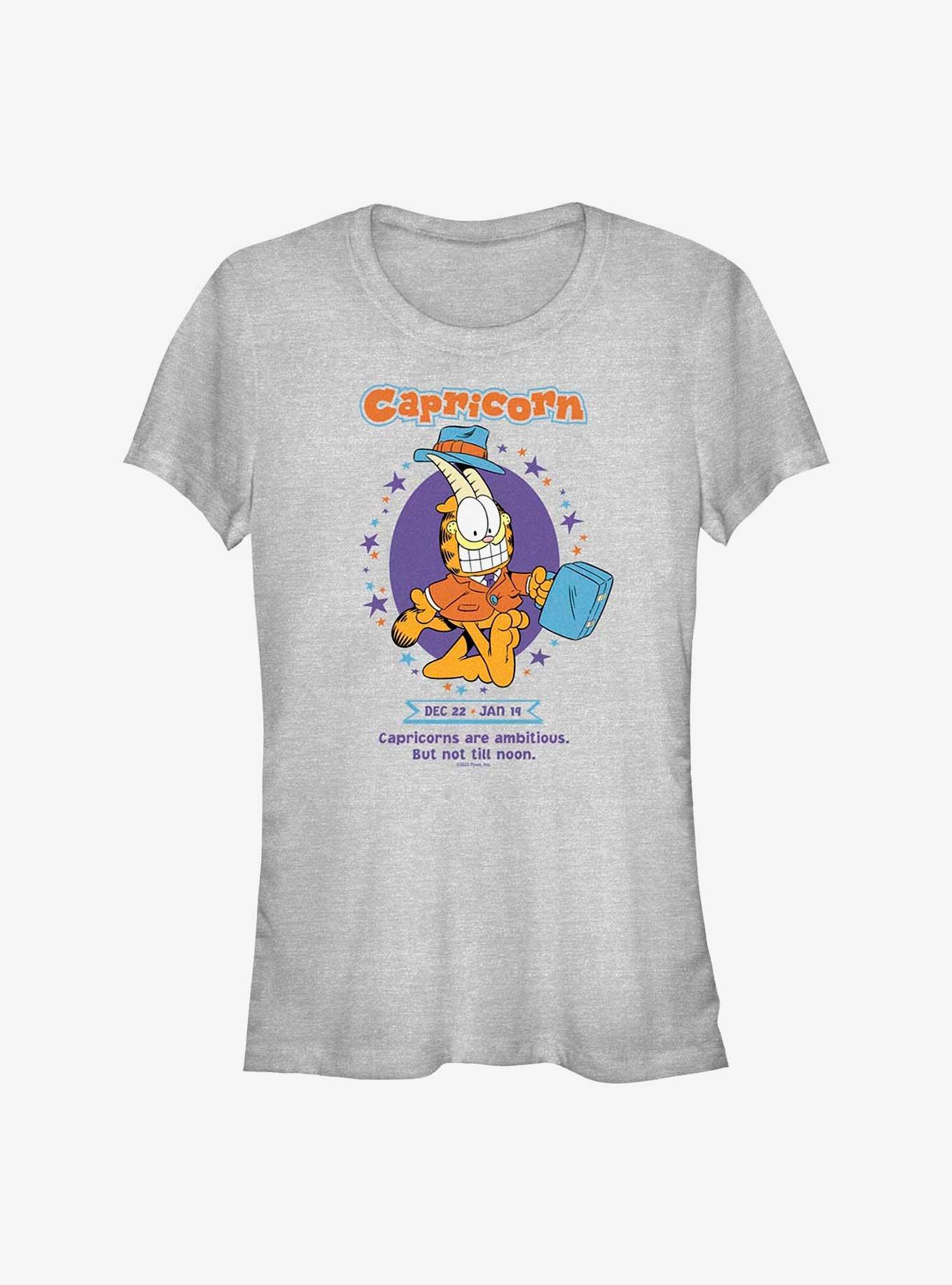 Garfield Capricorn Horoscope Girls T-Shirt, ATH HTR, hi-res