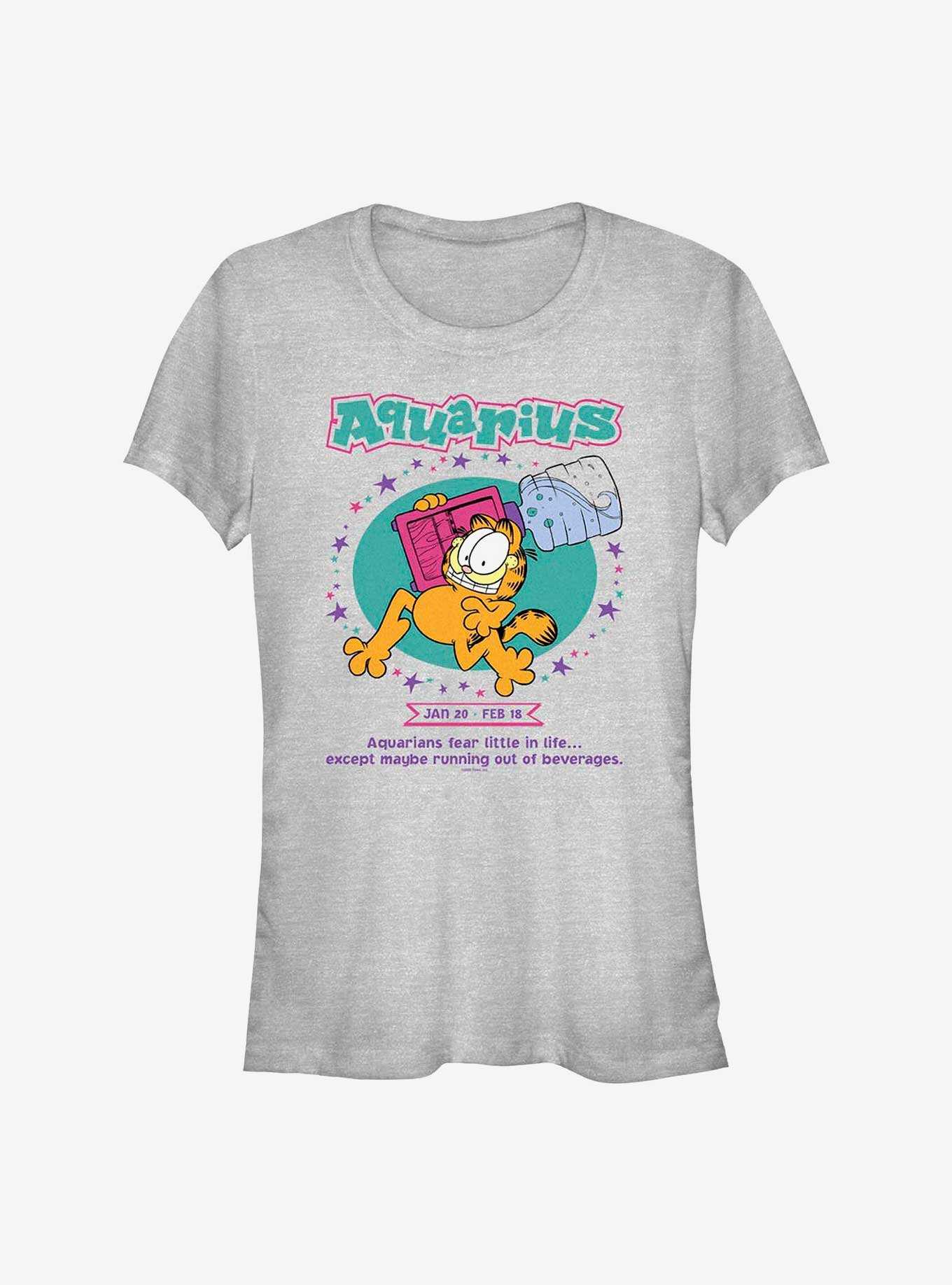 Garfield Aquarius Horoscope Girls T-Shirt, , hi-res