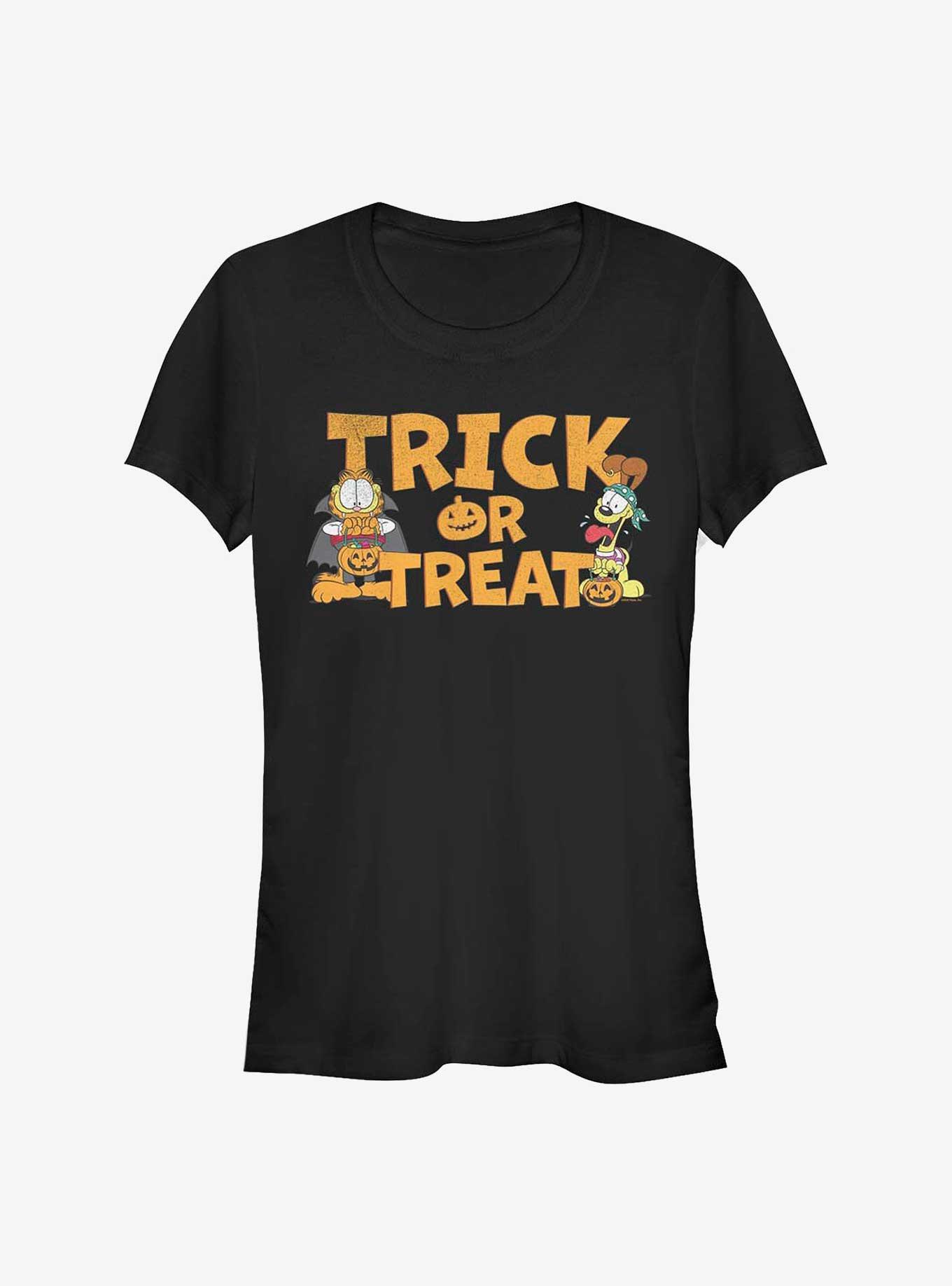 Garfield & Odie Halloween Trick Or Treat Girls T-Shirt, , hi-res