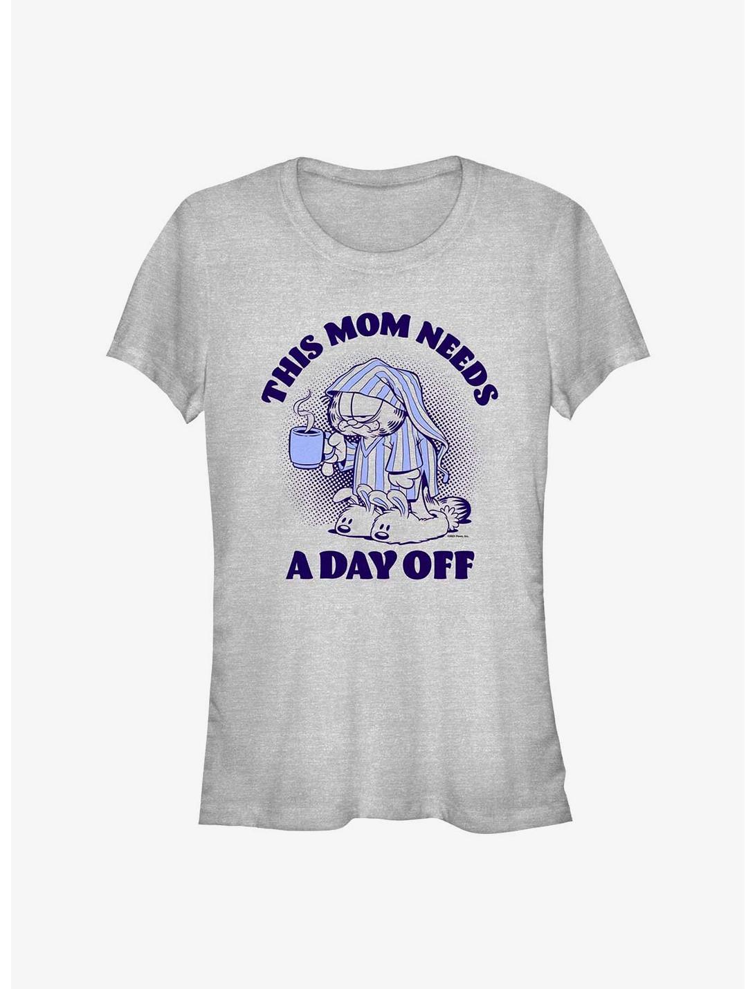 Garfield This Mom Needs A Day Off Girls T-Shirt, ATH HTR, hi-res