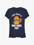 Garfield This Mom Is One Cool Cat Girls T-Shirt, NAVY, hi-res