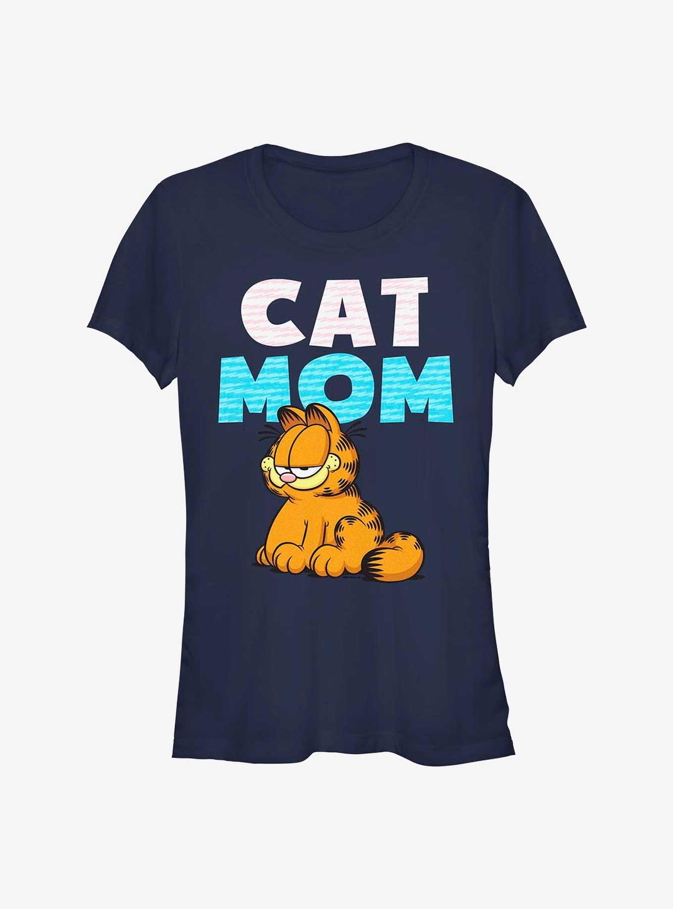 Garfield Cat Mom Girls T-Shirt, NAVY, hi-res