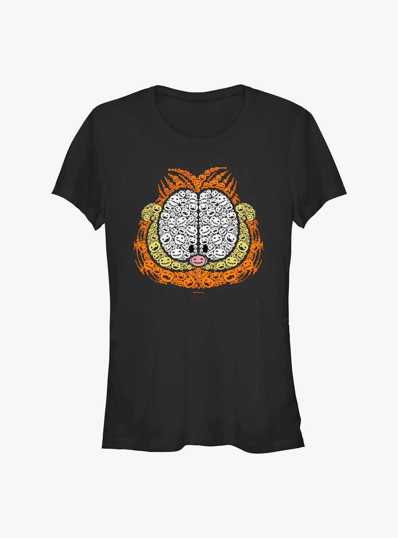 Garfield Pumpkin Face Fill Girls T-Shirt