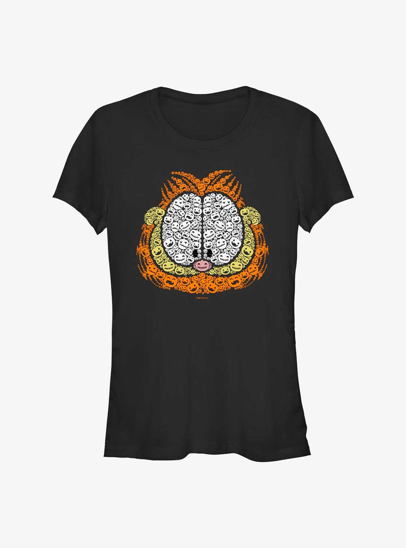 Garfield Pumpkin Face Fill Girls T-Shirt, , hi-res