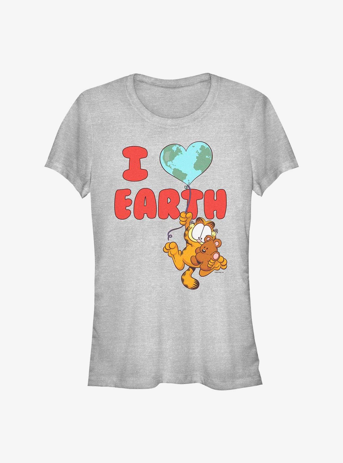 Garfield I Heart Earth Girls T-Shirt