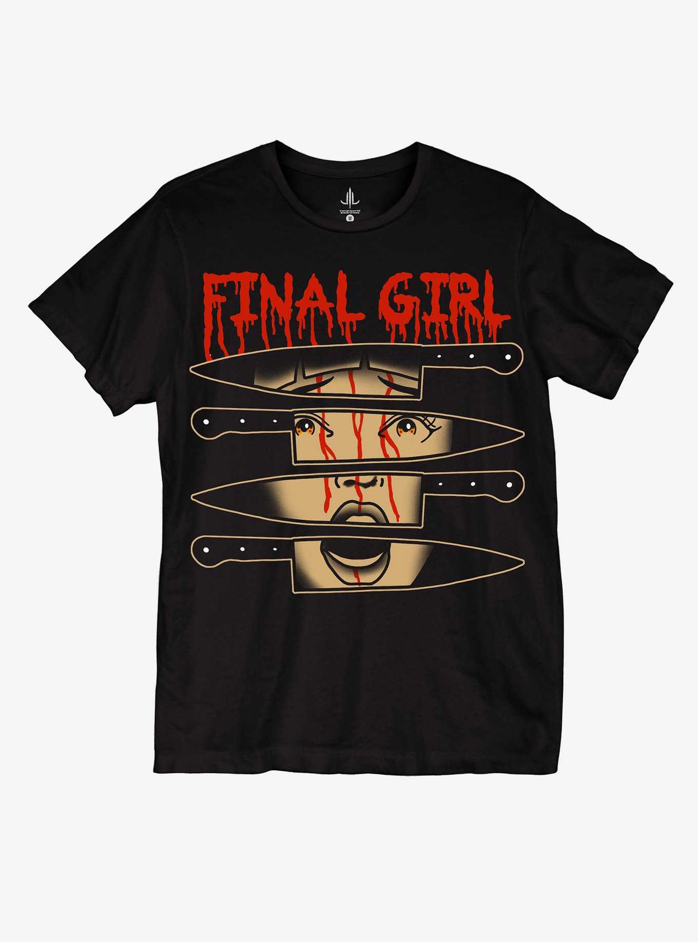 Final Girl Knives Boyfriend Fit Girls T-Shirt By Last Light, , hi-res