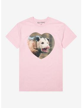 Crying Possum Heart Boyfriend Fit Girls T-Shirt, , hi-res