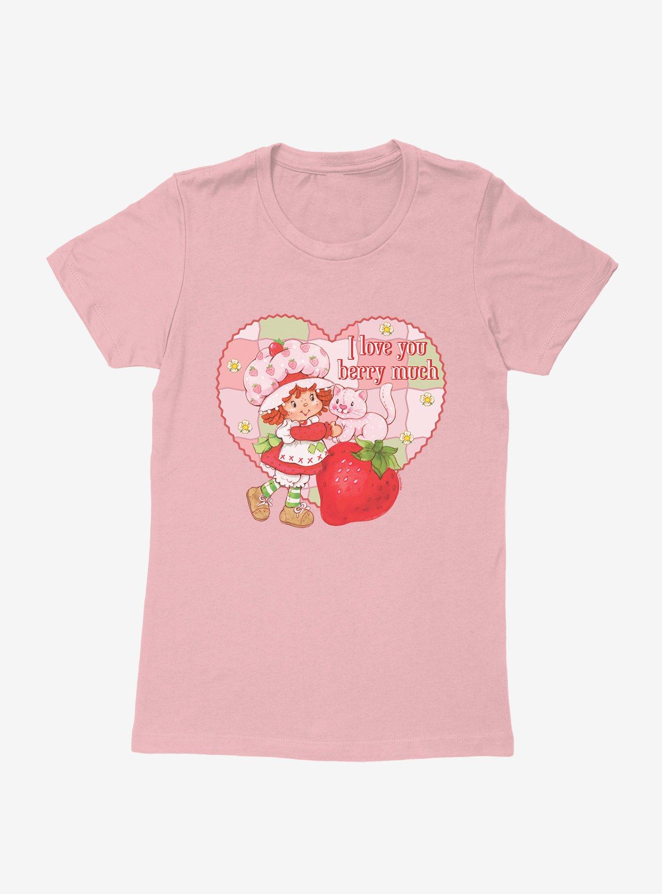 Strawberry Shortcake I Love You Berry Much Womens T-Shirt, LIGHT PINK, hi-res