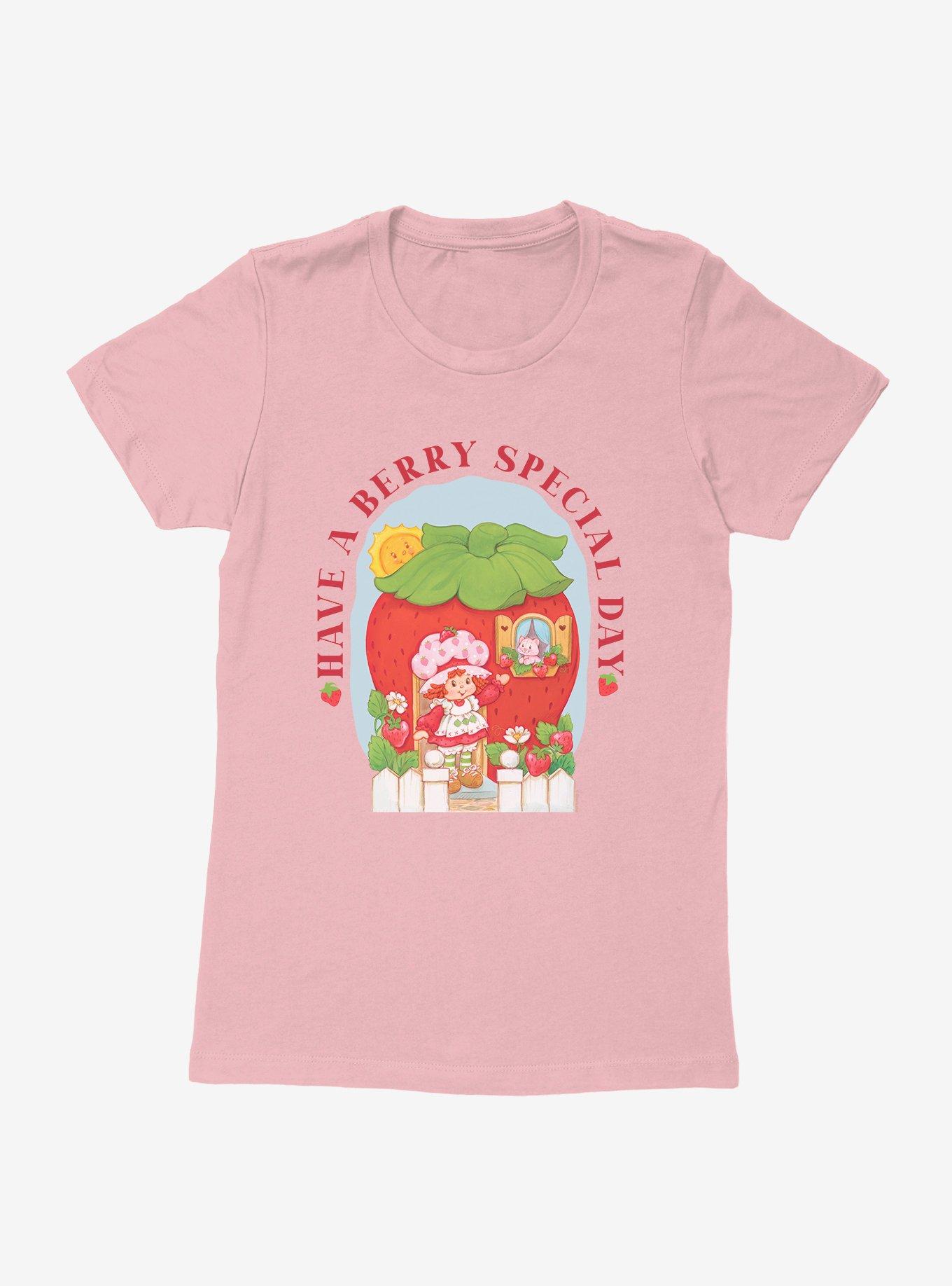 Strawberry Shortcake Berry Special Day Womens T-Shirt, LIGHT PINK, hi-res