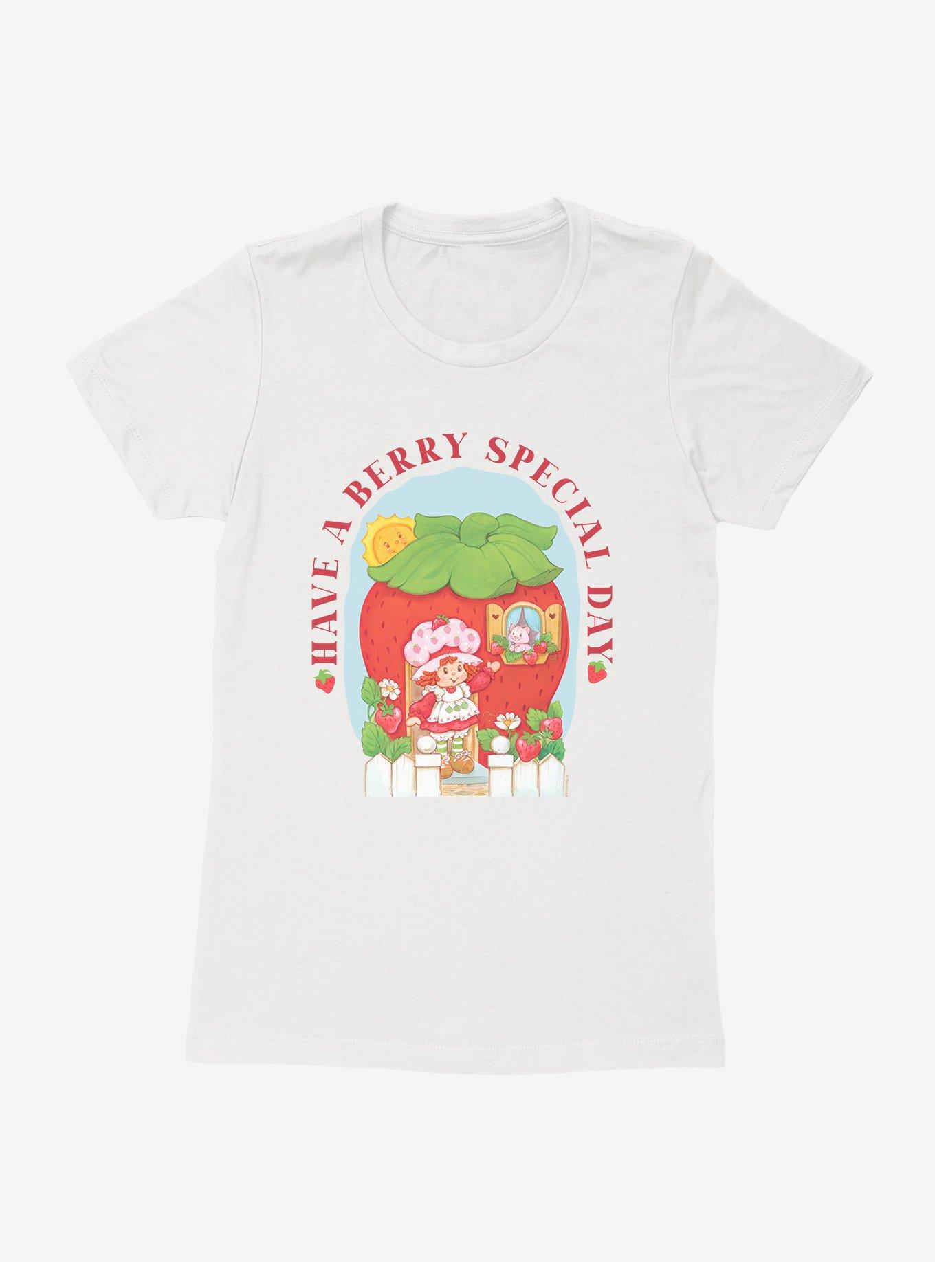 Strawberry Shortcake Berry Special Day Womens T-Shirt, WHITE, hi-res