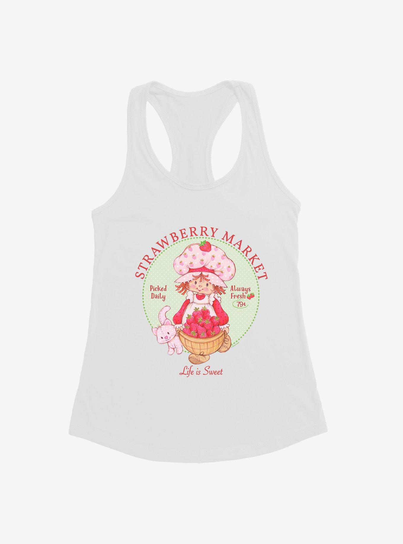 Strawberry Shortcake Strawberry Market Womens Tank Top, WHITE, hi-res