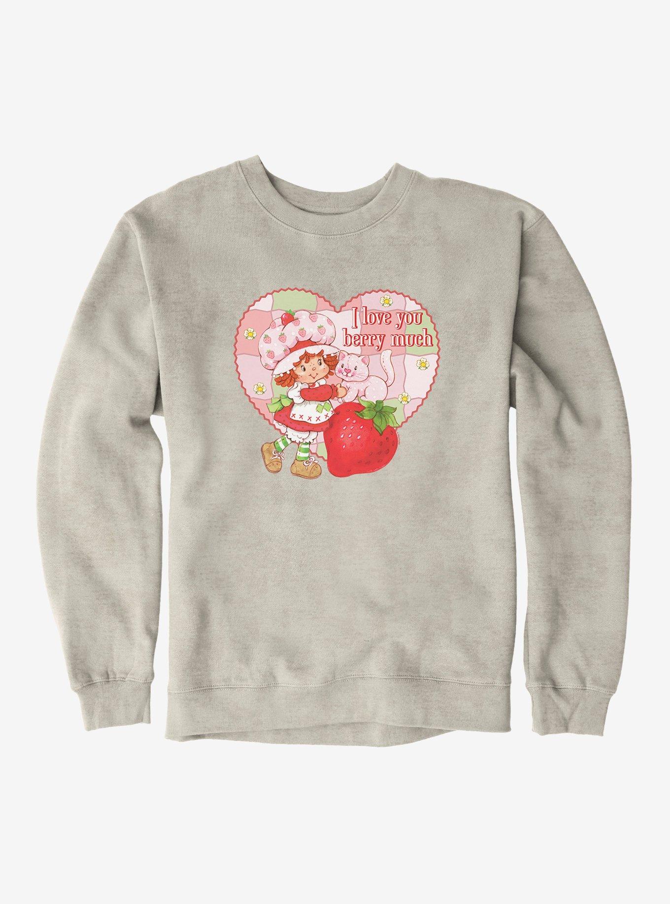 Strawberry Shortcake I Love You Berry Much Sweatshirt, OATMEAL HEATHER, hi-res