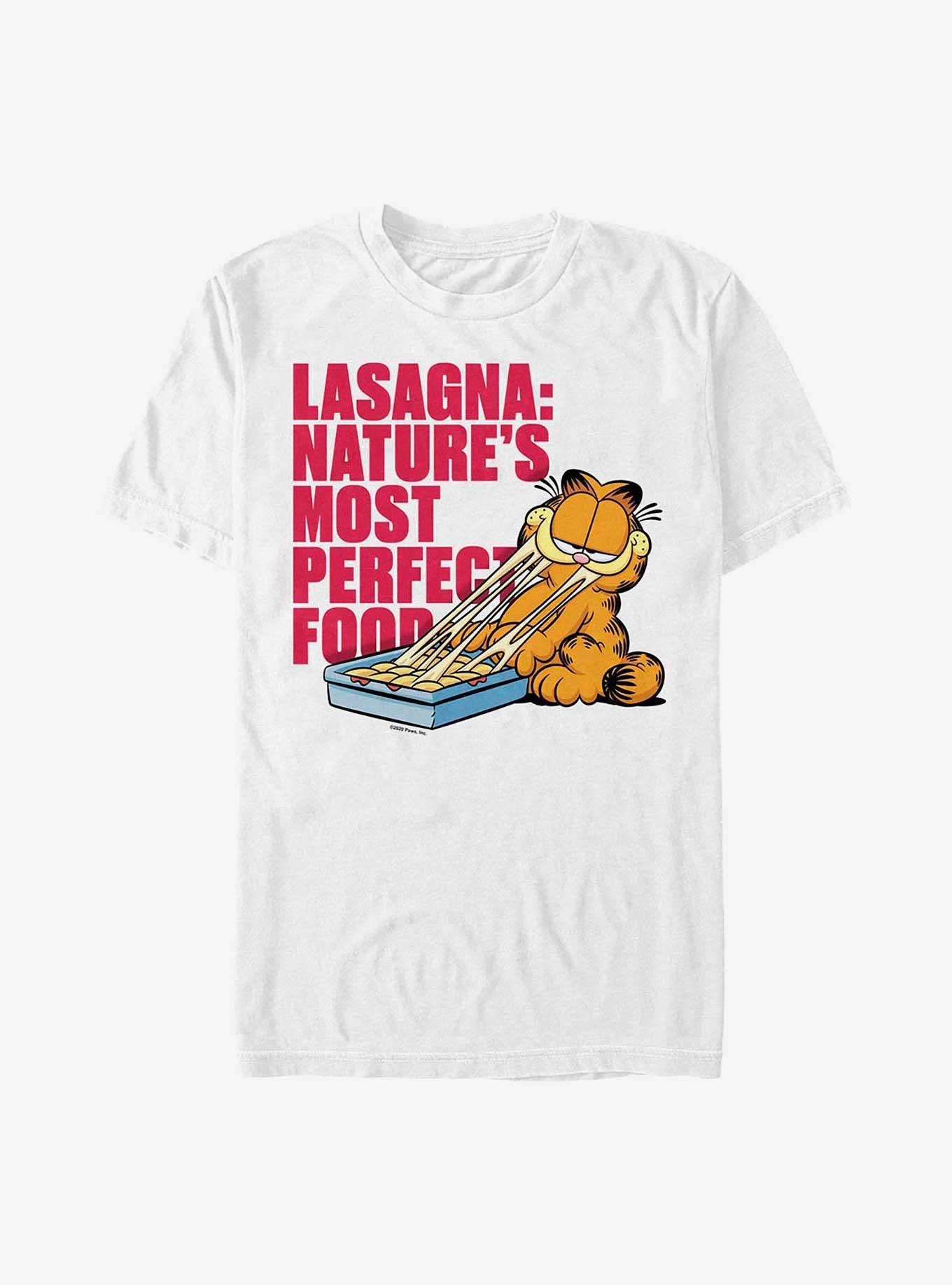 Garfield Lasagna T-Shirt, WHITE, hi-res