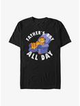 Garfield Father's Day All Day T-Shirt, BLACK, hi-res