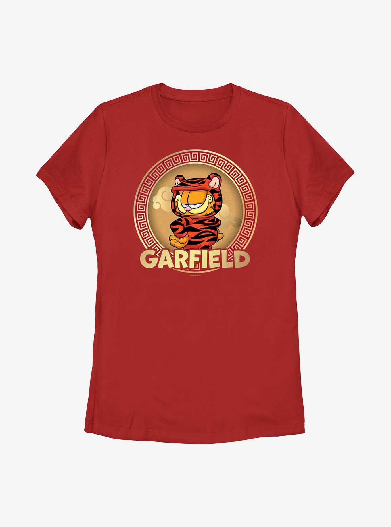 Garfield Confident Tiger Women's T-Shirt, RED, hi-res