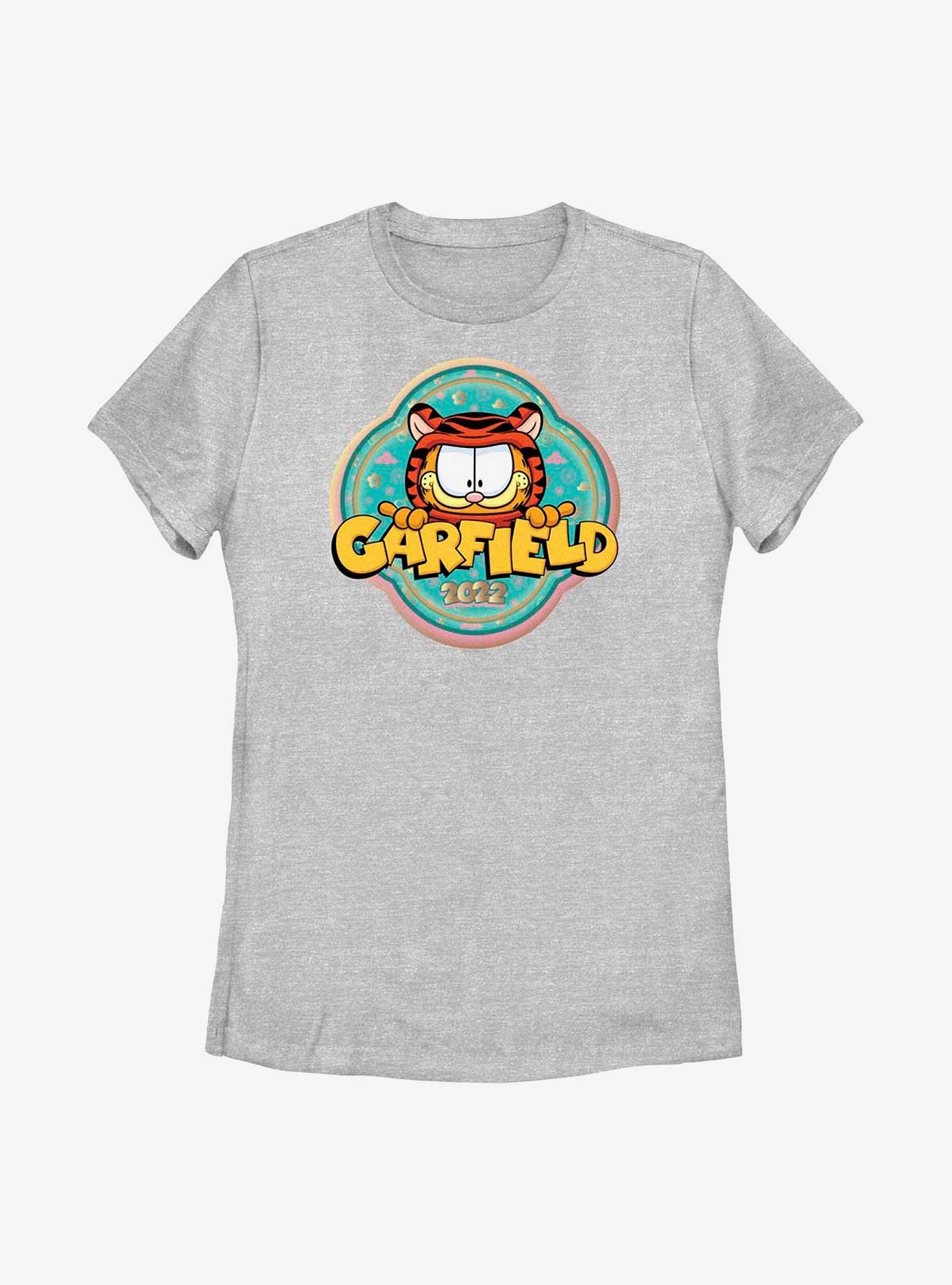 Garfield Tiger Badge Women's T-Shirt, ATH HTR, hi-res