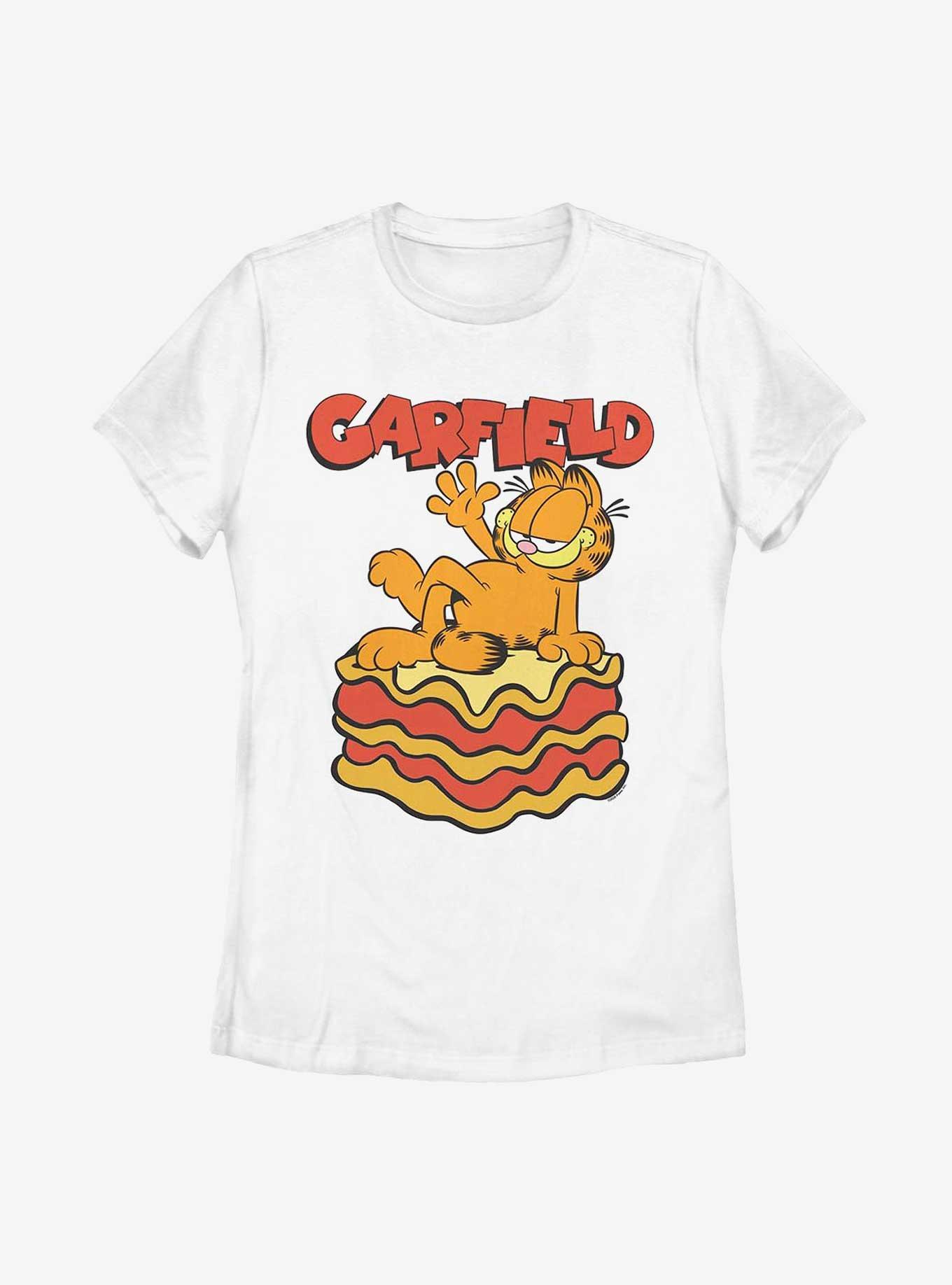 Garfield King Of Lasagna Women's T-Shirt, WHITE, hi-res