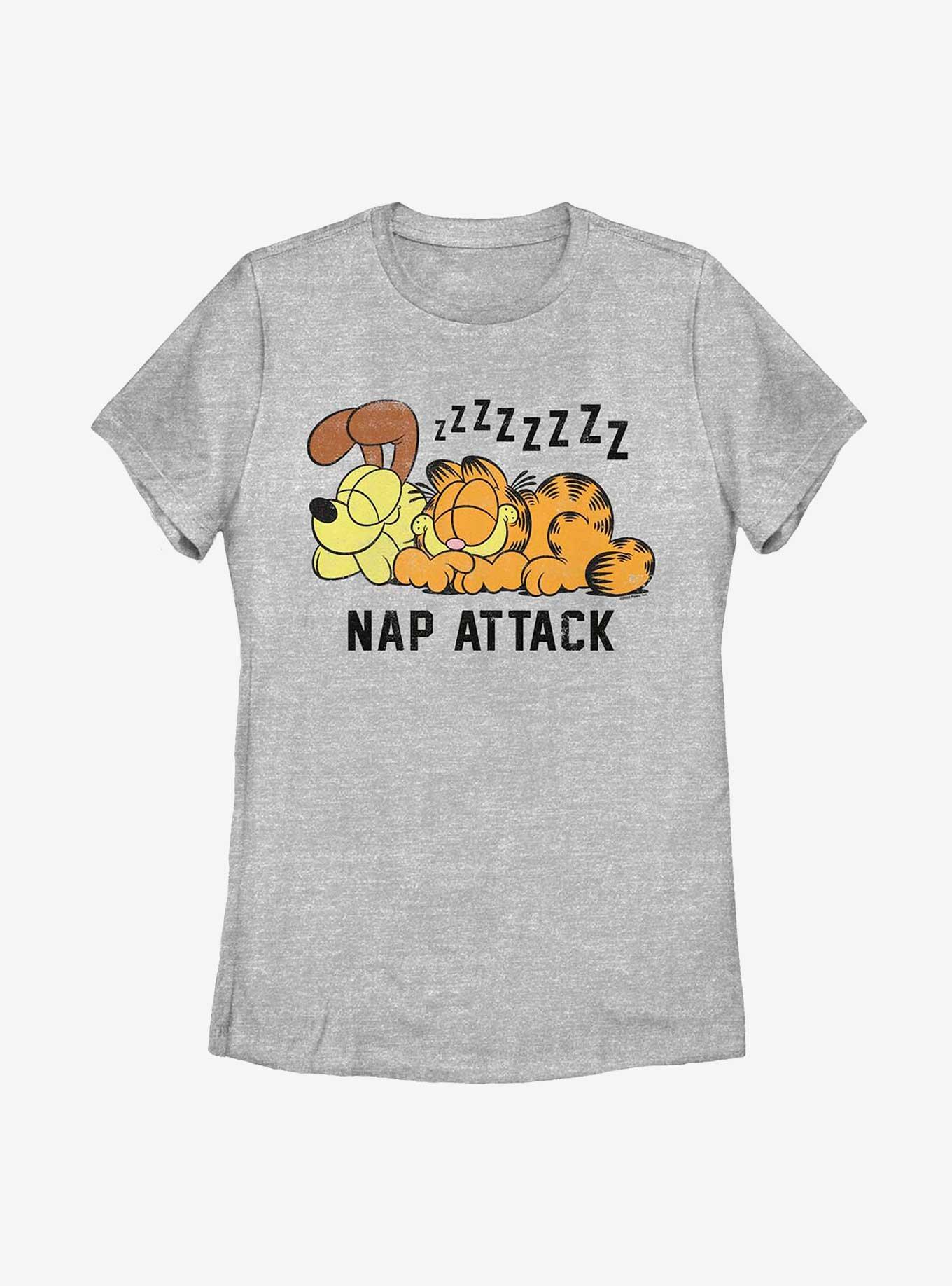 Garfield and Odie Nap Attack Women's T-Shirt, ATH HTR, hi-res