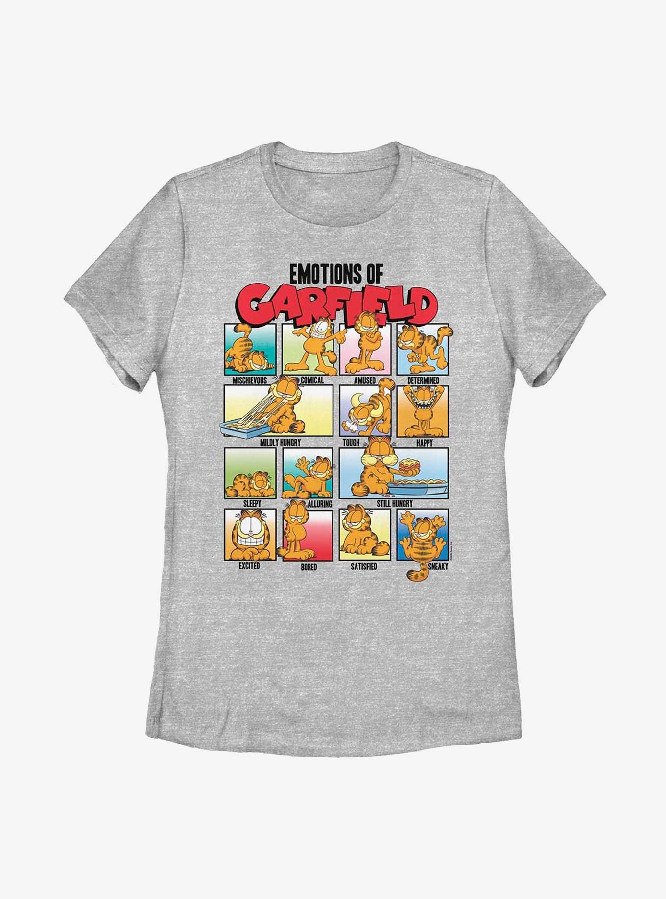 Garfield Emotions Of Garfield Women's T-Shirt, ATH HTR, hi-res