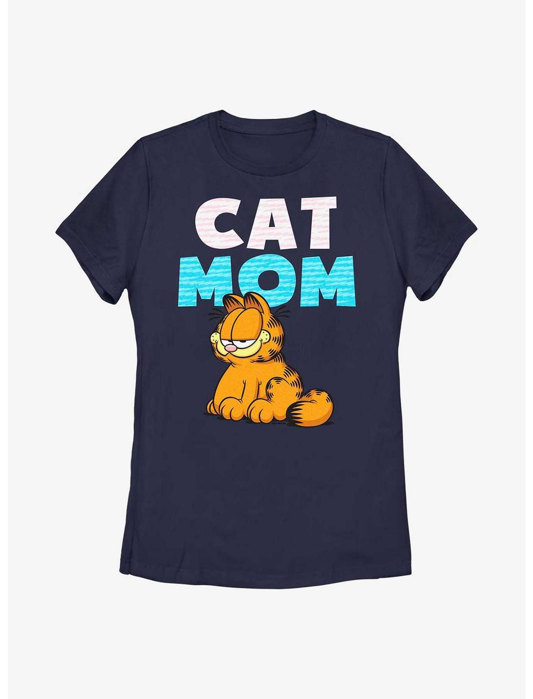 Garfield Cat Mom Women's T-Shirt, NAVY, hi-res