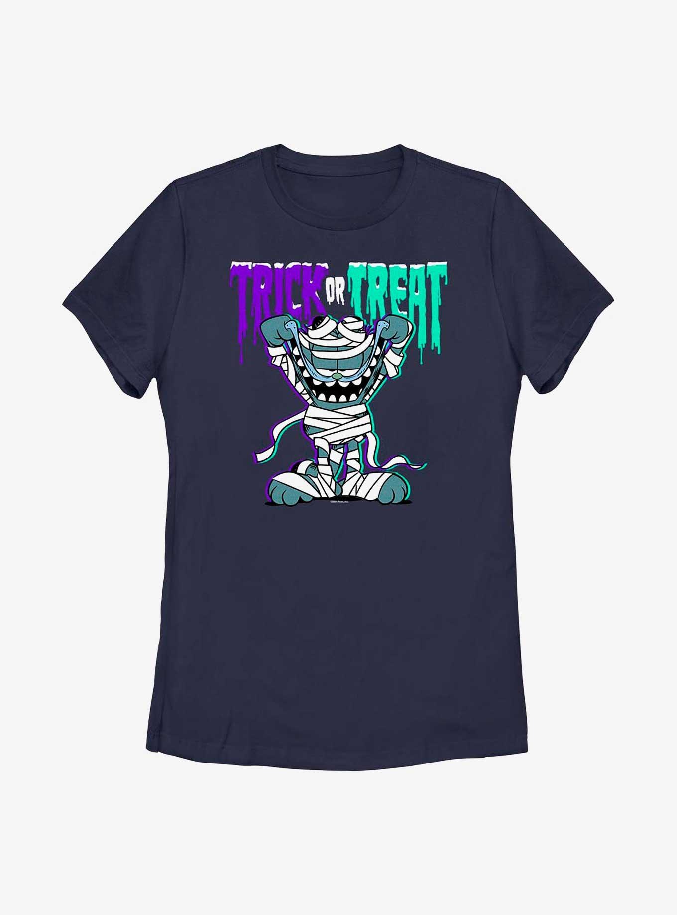 Garfield Mummy Trick or Treat Women's T-Shirt, BLACK, hi-res