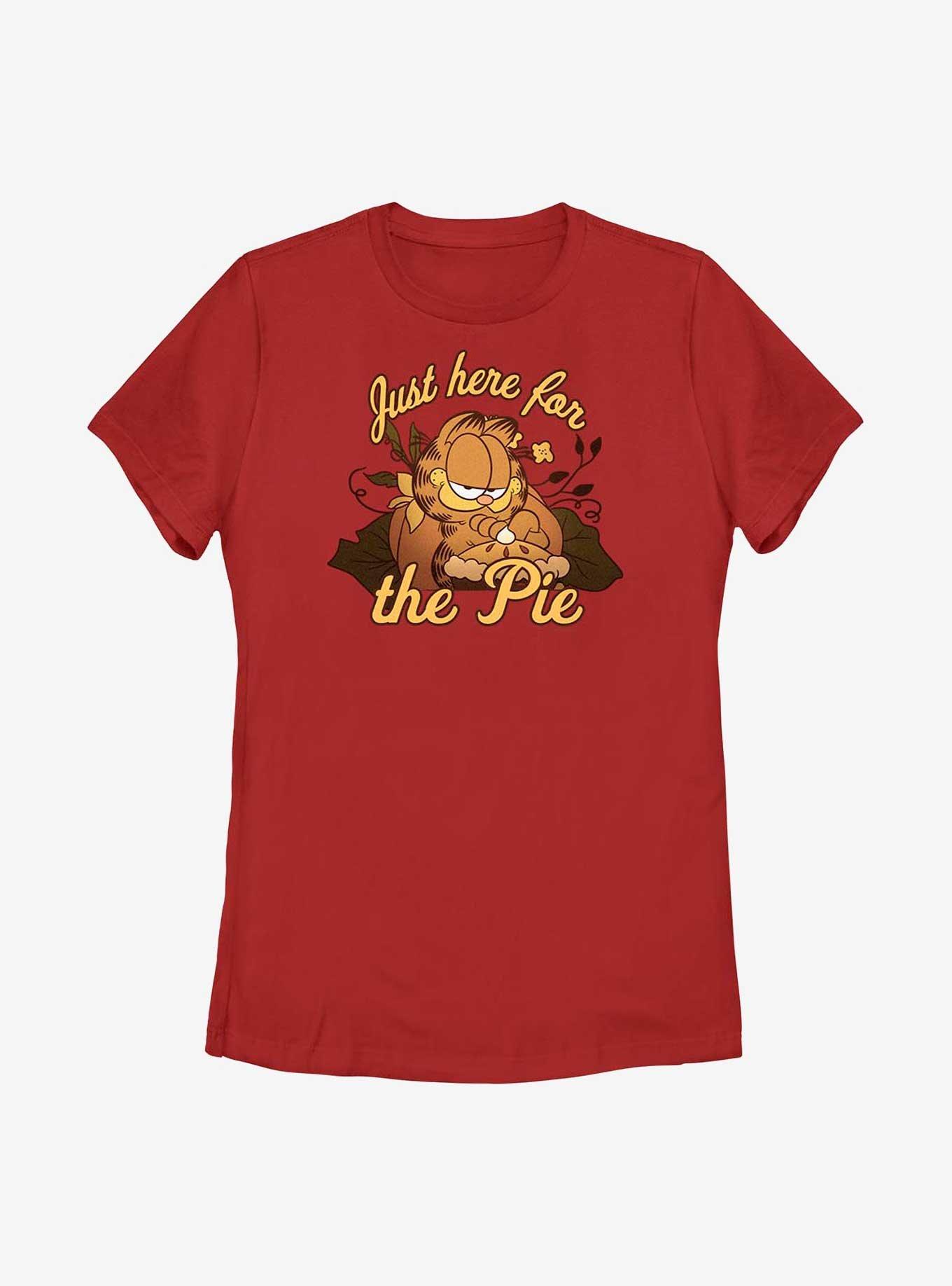 Garfield Here For Pie Women's T-Shirt, RED, hi-res