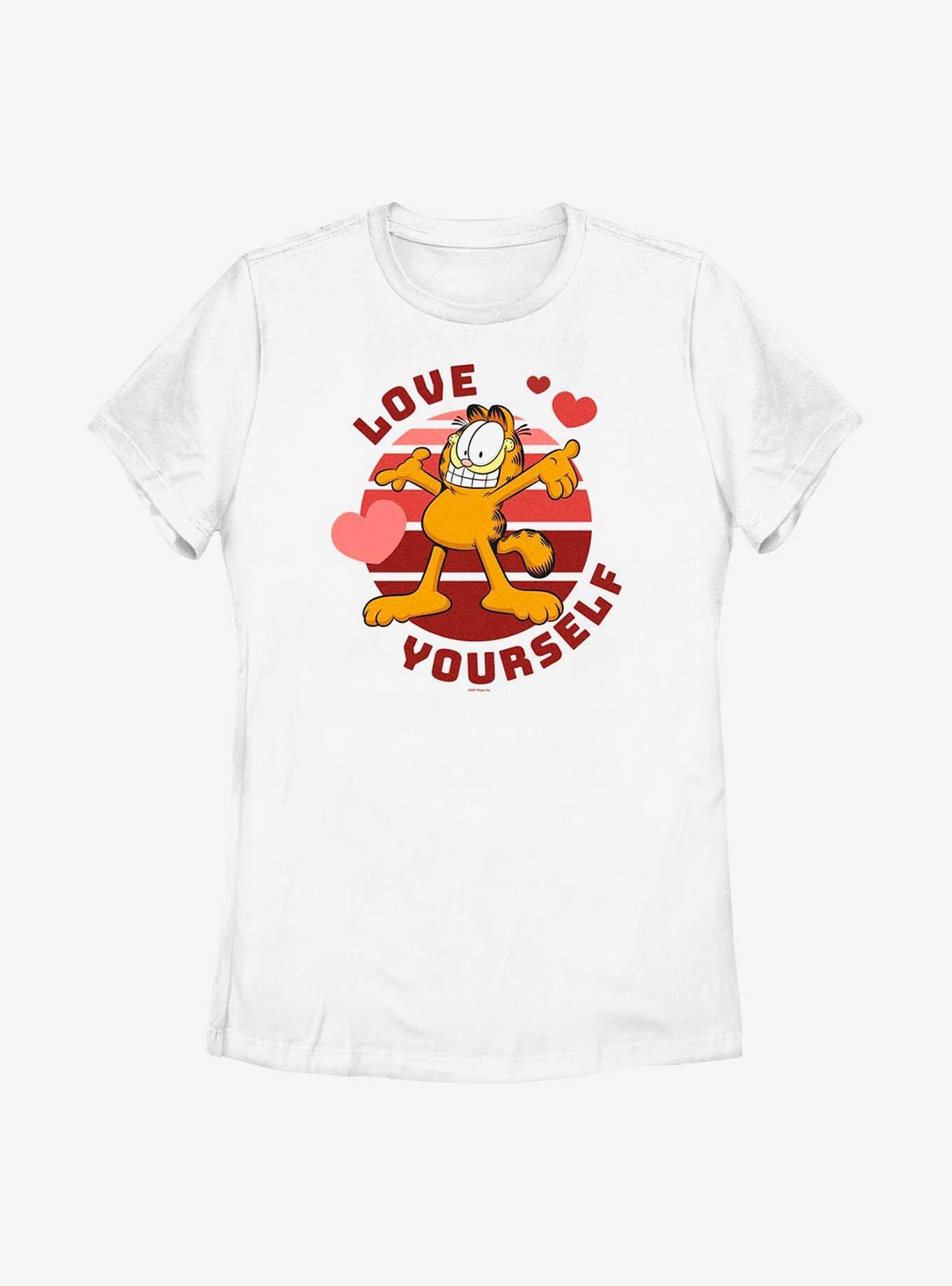 Garfield Self Love Women's T-Shirt, WHITE, hi-res