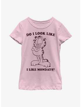 Garfield Do I Look Like I Like Mondays Youth Girl's T-Shirt, , hi-res