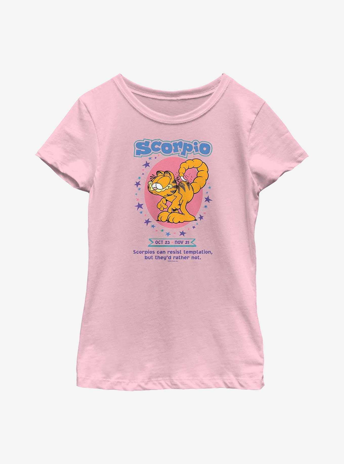 Garfield Scorpio Horoscope Youth Girl's T-Shirt, , hi-res