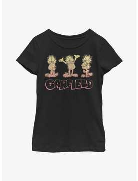 Garfield Triple Garfs Youth Girl's T-Shirt, , hi-res