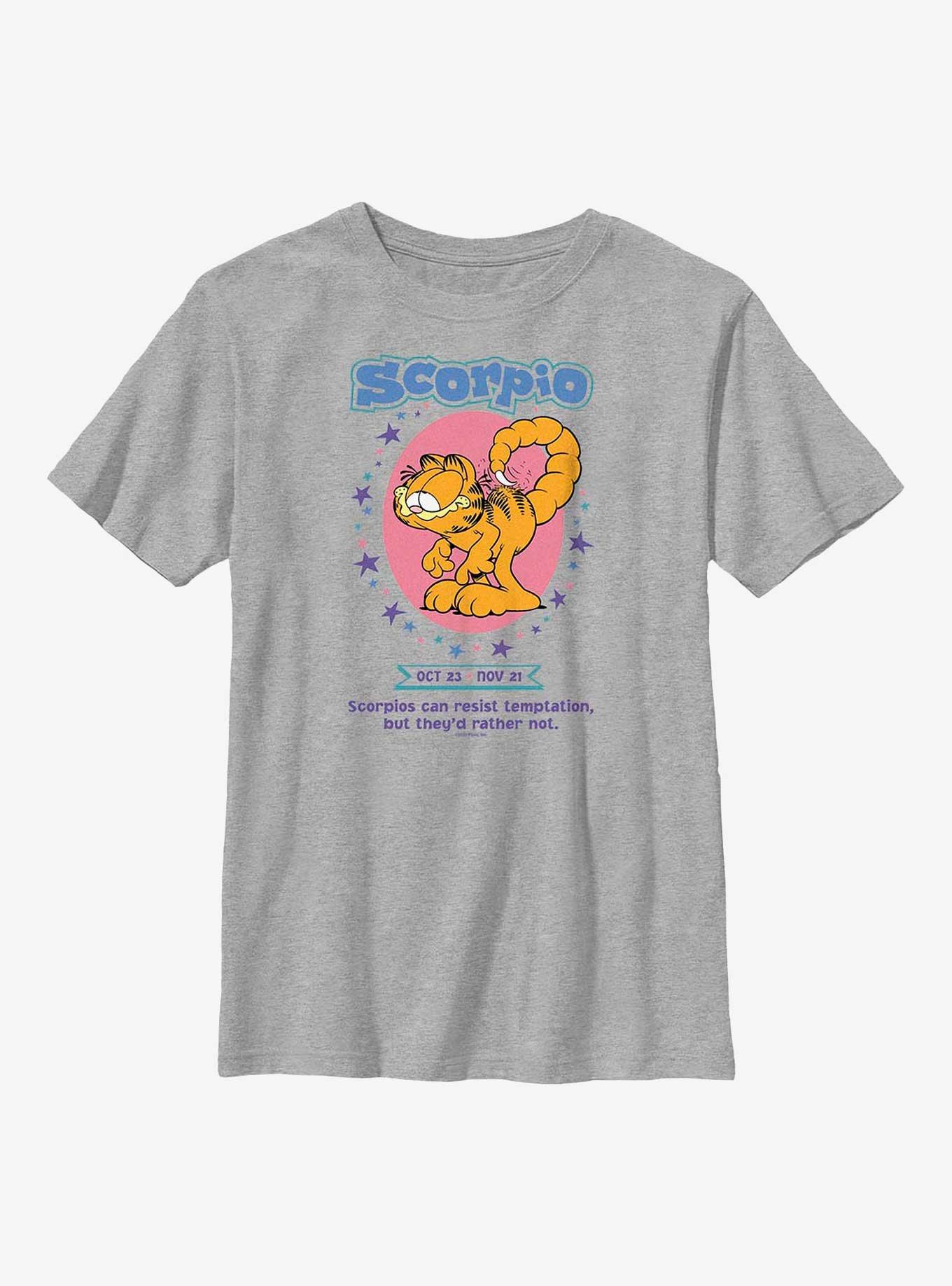 Garfield Scorpio Horoscope Youth T-Shirt, , hi-res