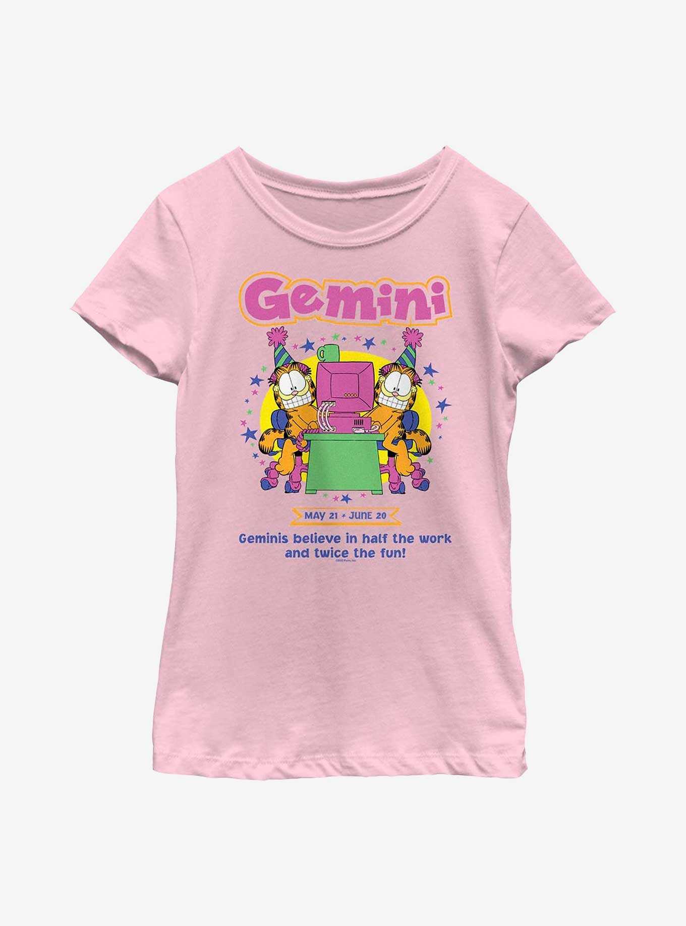 Garfield Gemini Horoscope Youth Girl's T-Shirt, , hi-res